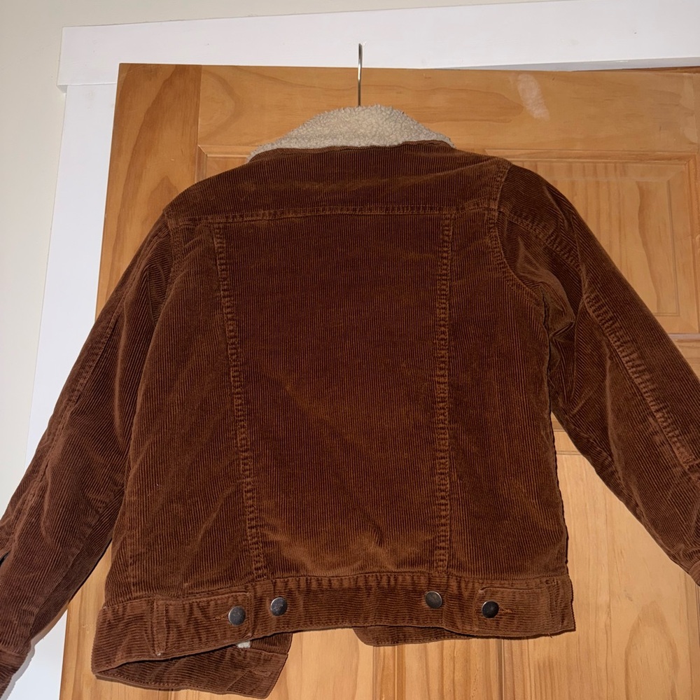 Wonder Nation Brown Corduroy Jacket with Cream Sherpa Collar - Picture 5 of 5